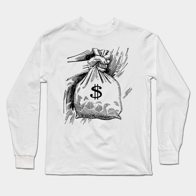 Money Bag Long Sleeve T-Shirt by psanchez